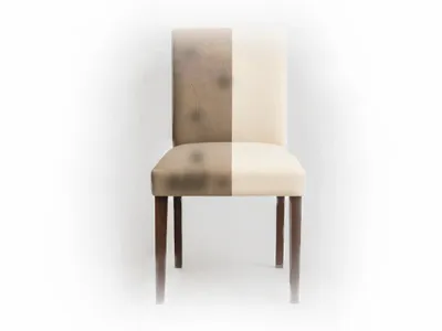 Dining chair upholstery stain removal