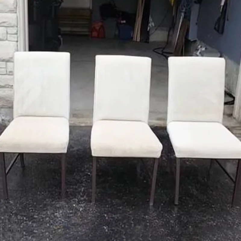 before and after fabric chair stain treatment