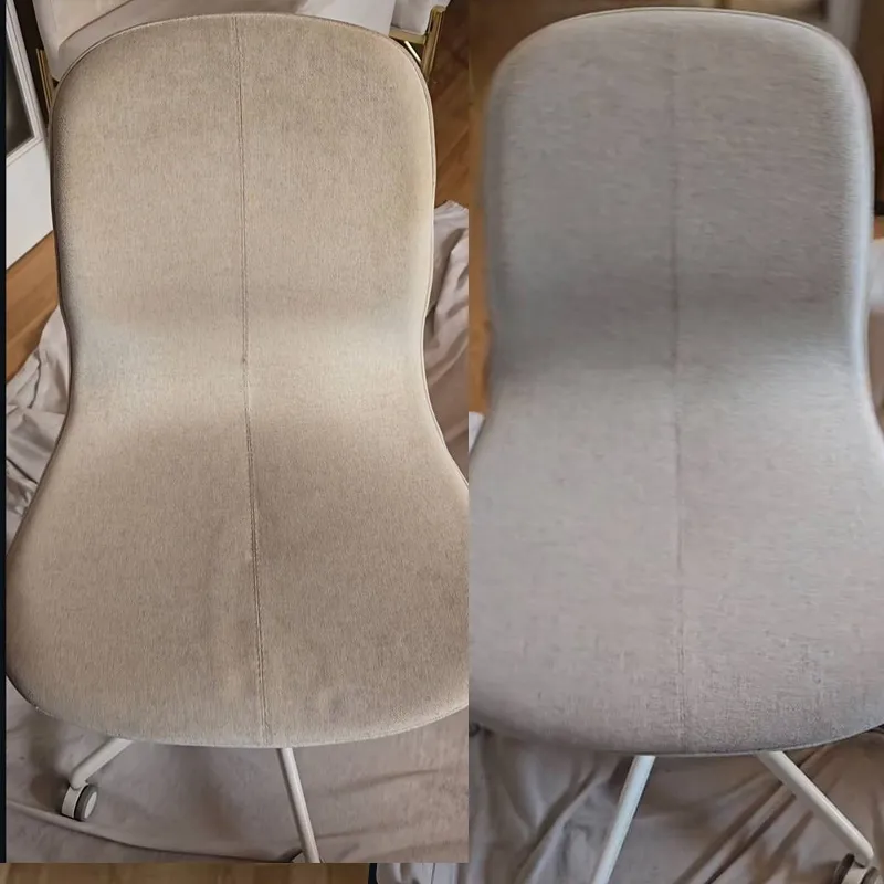 modern chairs cleaned to remove visible dirt