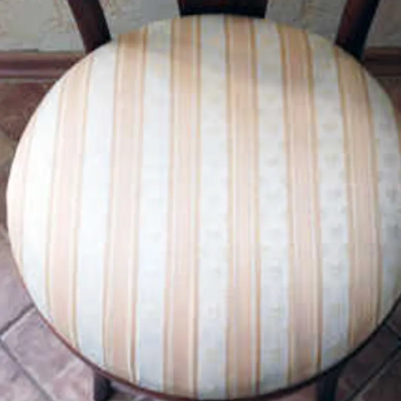 round seat chair before and after deep cleaning