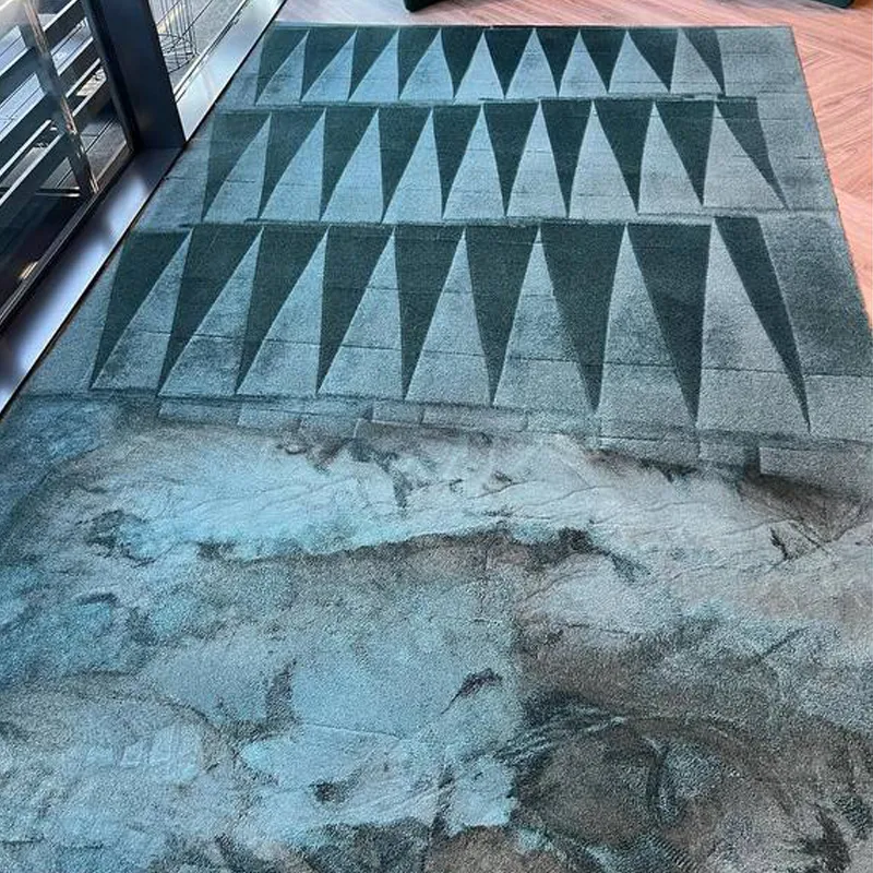 Business Logo Rug After Commercial Rug Cleaning